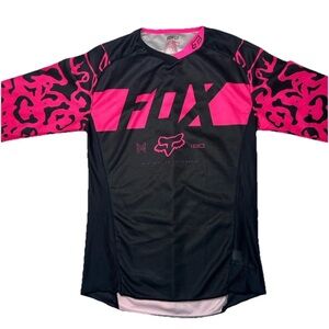 Fox Racing 180 Jersey Youth Large Pink Black Leopard MX Motocross
